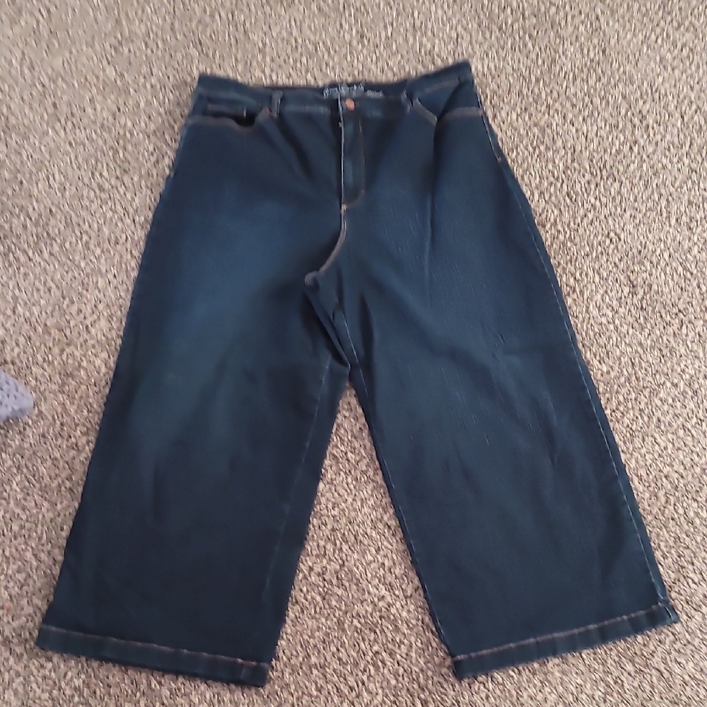 Gloria Vanderbilt Blue Ankle Cropped Jeans